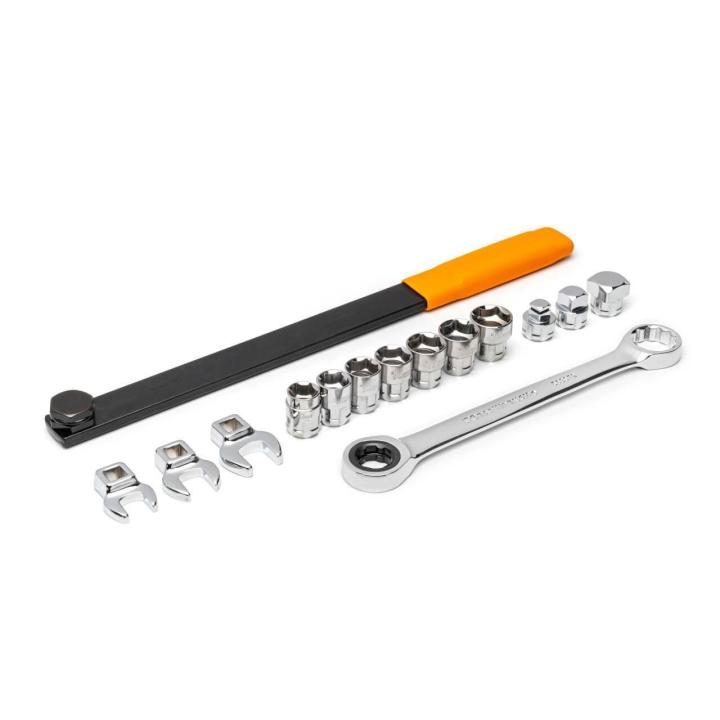 15 Piece Ratcheting Serpentine Belt Tool Set