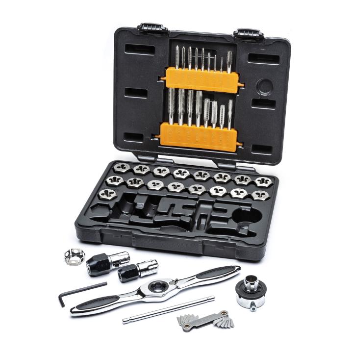 42 Piece SAE Ratcheting Tap and Die Set