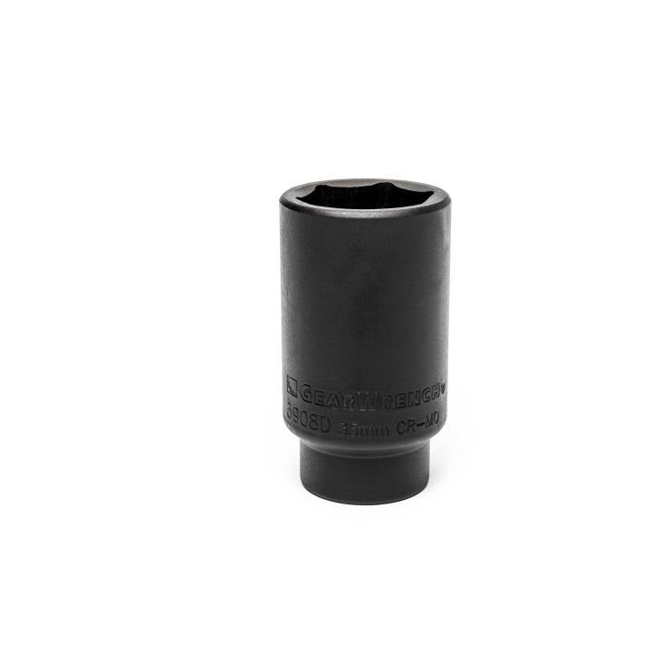 1/2" Drive 6 Point Deep Axle Nut Socket GM 35mm