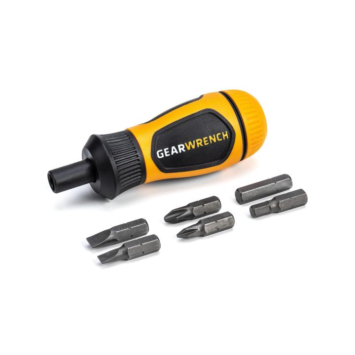 6-in-1 Stubby Ratcheting Multi-Bit Driver