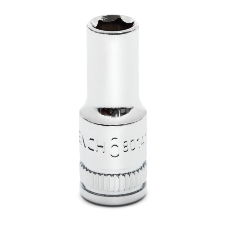 1/4" Drive 6 Point Mid Length Metric Socket 6mm