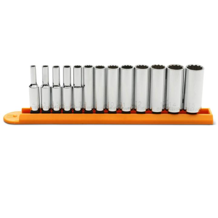 13 Piece 1/4" Drive 12 Point Deep Metric Socket Set