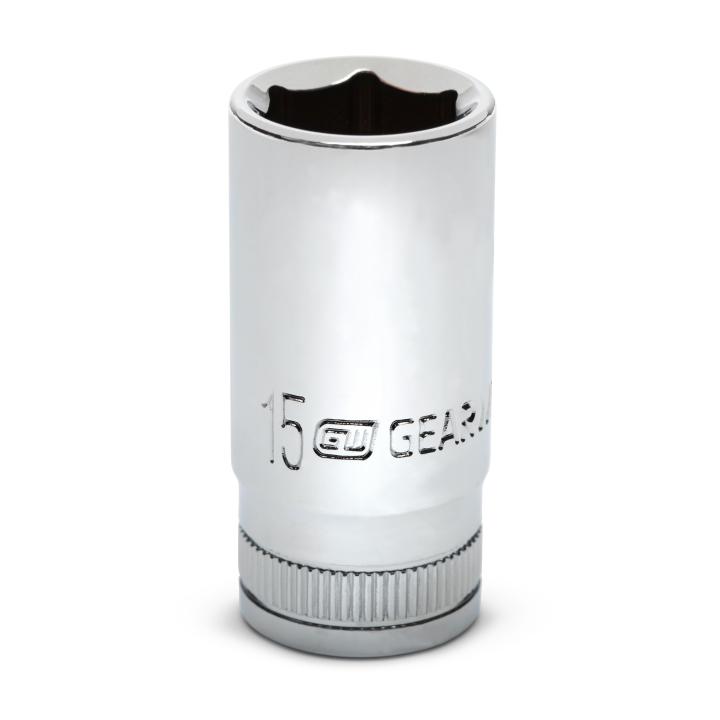 3/8" Drive 6 Point Mid Length Metric Socket 15mm