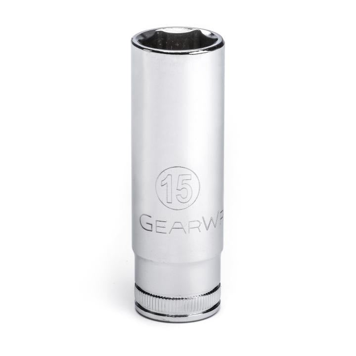3/8" Drive 6 Point Deep Metric Socket 15mm
