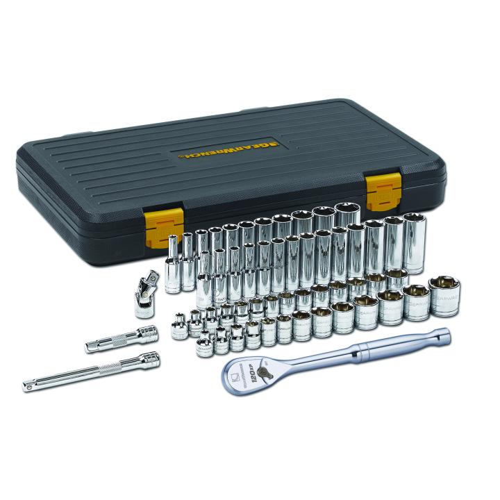 56 Piece 3/8" Drive 6 Point 120XP™ Standard and Deep SAE/Metric Mechanics Tool Set