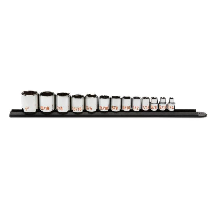 13 Piece 3/8" Drive 6 Point SAE Hi-Viz Socket Set
