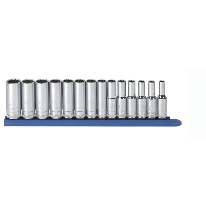 14 Piece 3/8" Drive 12 Point Deep Metric Socket Set