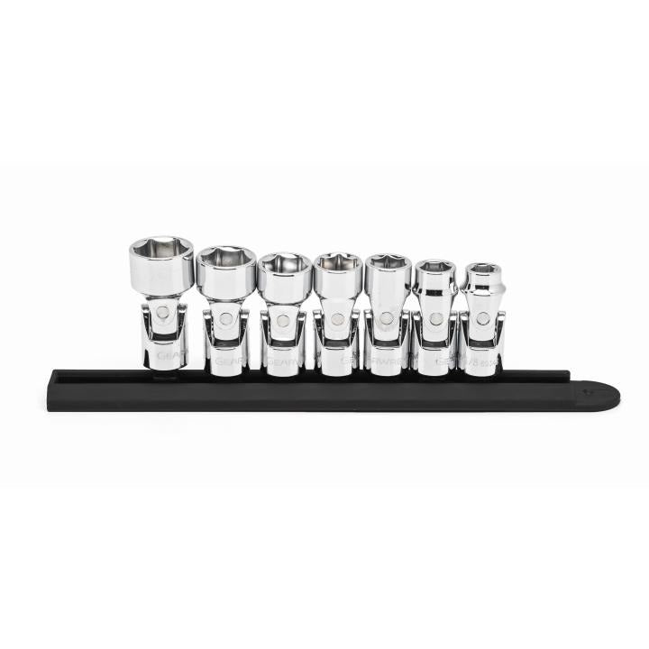7 Piece 3/8" Drive 6 Point Flex SAE Socket Set