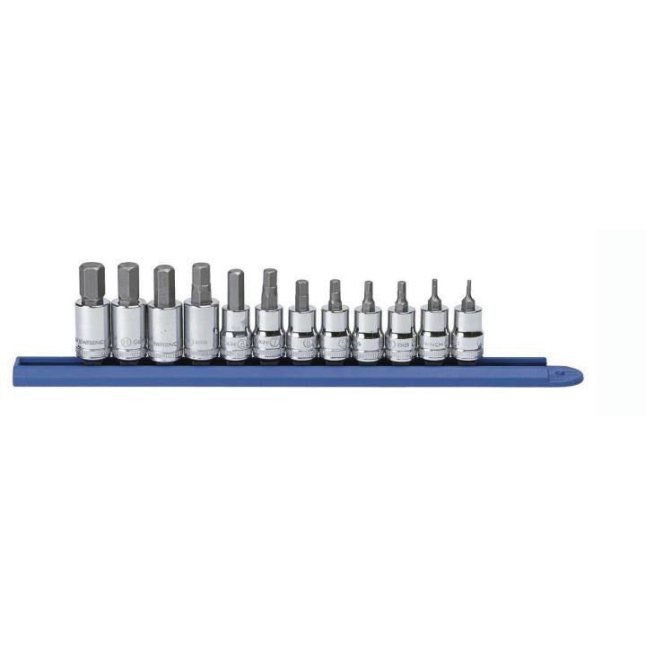 12 Piece 3/8" Drive Hex Bit Metric Socket Set