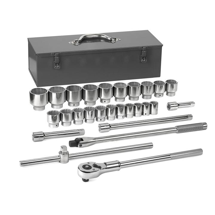 27 Piece 3/4" Drive 12 Point Standard SAE Mechanics Tool Set
