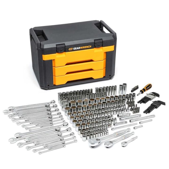 239 Piece Mechanics Tool Set in 3 Drawer Storage Box