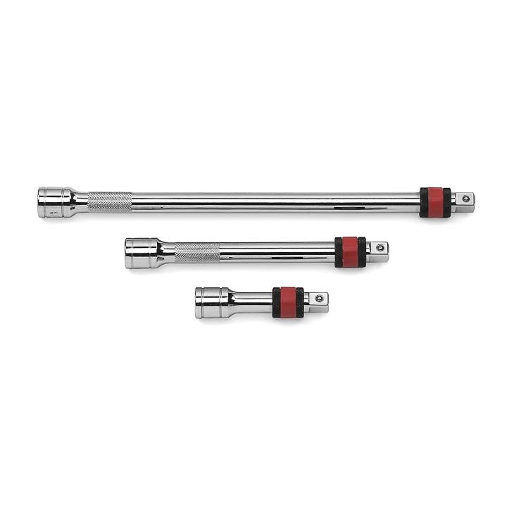 3 Piece 1/4" Drive Locking Extension Set 2", 3" & 6"