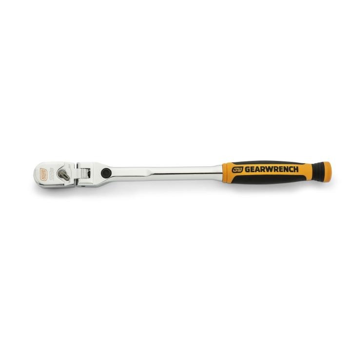 1/4" Drive 120XP Dual Material Handle Locking Flex Head Ratchet 9"