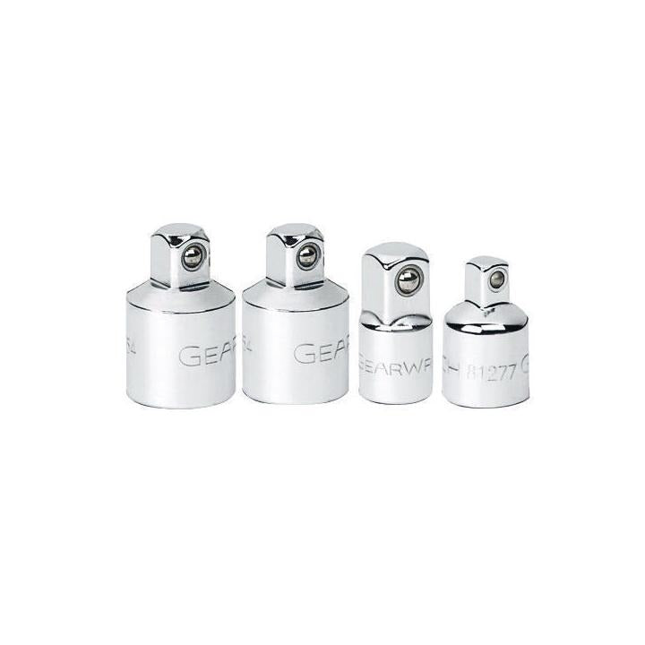 4 Piece 1/4", 3/8" & 1/2" Drive Adapter Set
