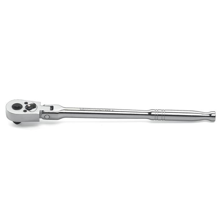 3/8" Drive 45-Tooth Quick Release Flex Head Teardrop Ratchet 10-1/4"
