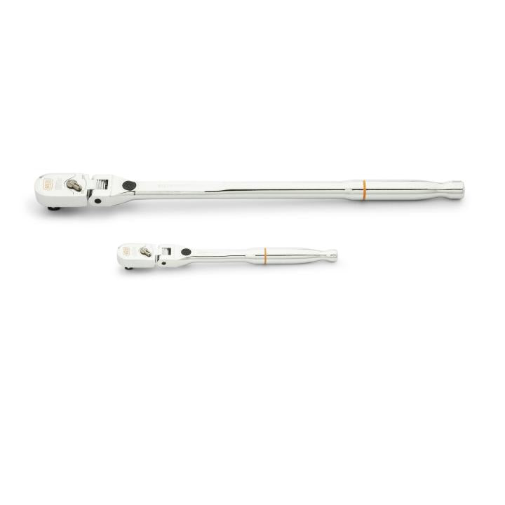 2 Piece 1/4" & 3/8" Drive 120XP Locking Flex Head Ratchet Set