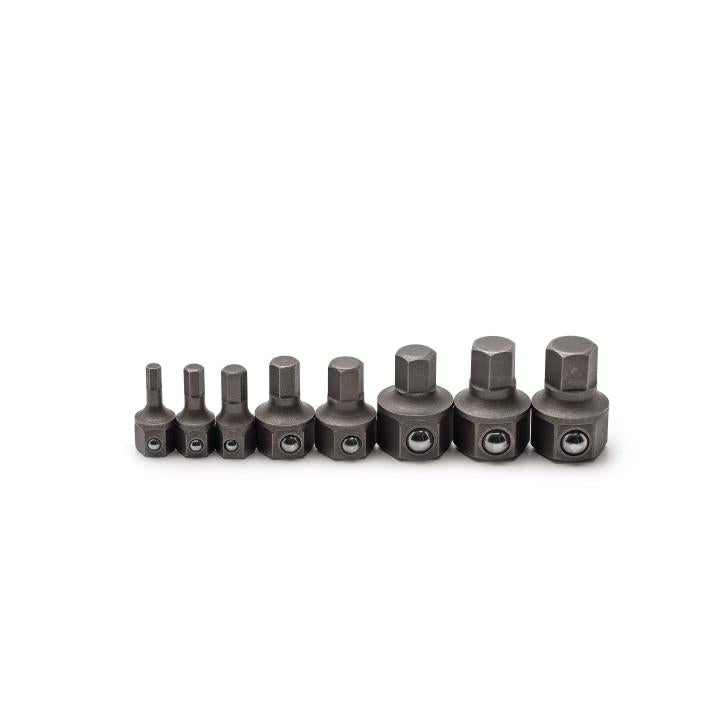 8 Piece Metric Hex Insert Bit Set for 6 & 12 Point Wrenches