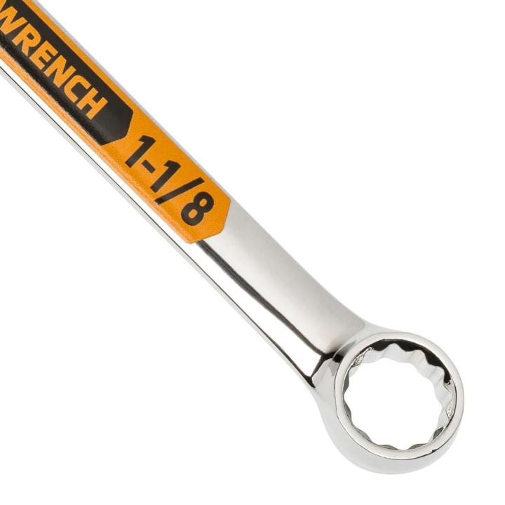 15 Piece 12 Point SAE Hi-Viz Long Pattern Combination Wrench Set with Roll
