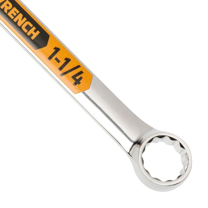 18 Piece 12 Point SAE Hi-Viz Long Pattern Combination Wrench Set with Roll