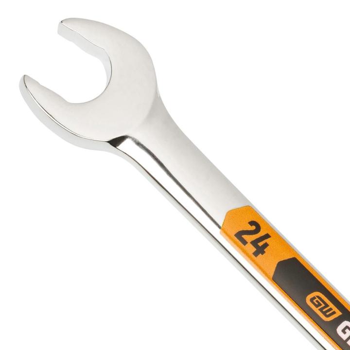 18 Piece 12 Point Metric Hi-Viz Long Pattern Combination Wrench Set