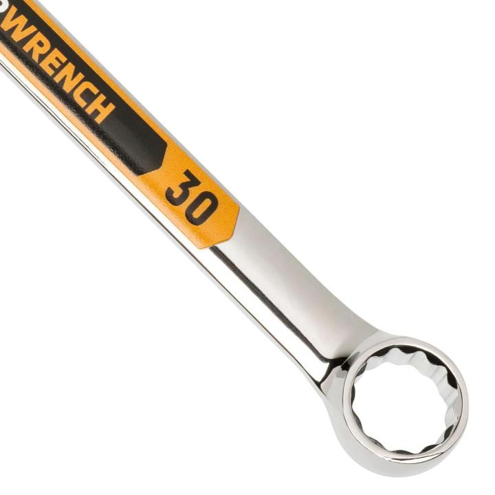 22 Piece 12 Point Metric Hi-Viz Long Pattern Combination Wrench Set