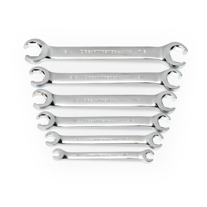 6 Piece Flare Nut SAE Wrench Set