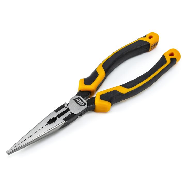 8" PITBULL Long Nose Plier Cushion Grip