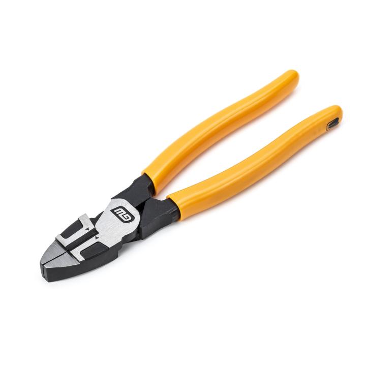 8" PITBULL Dipped Handle Lineman Pliers