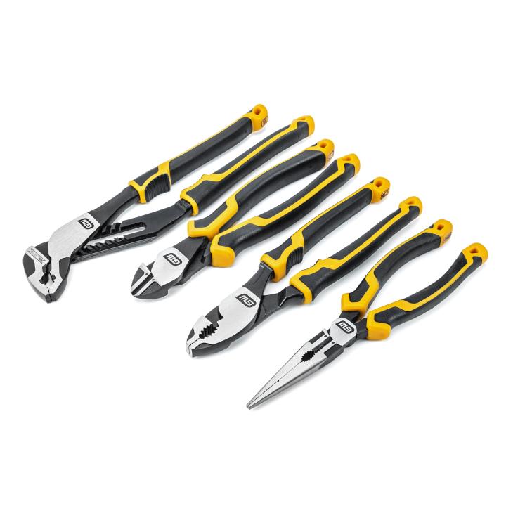 4 Piece PITBULL Dual Material Mixed Plier Set