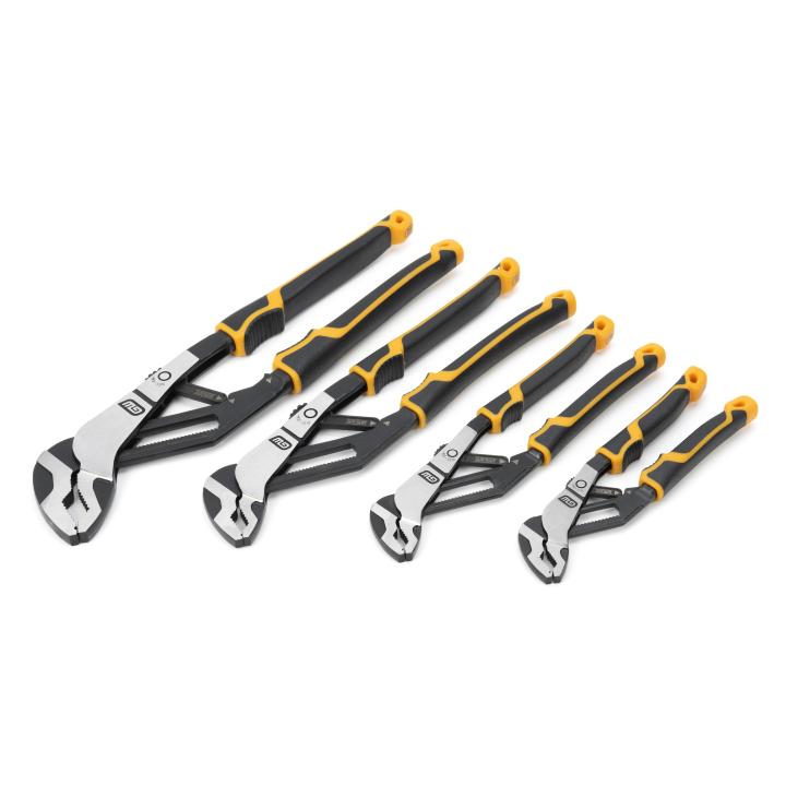 4 Piece PITBULL Auto-Bite™ Tongue & Groove Dual Material Pliers