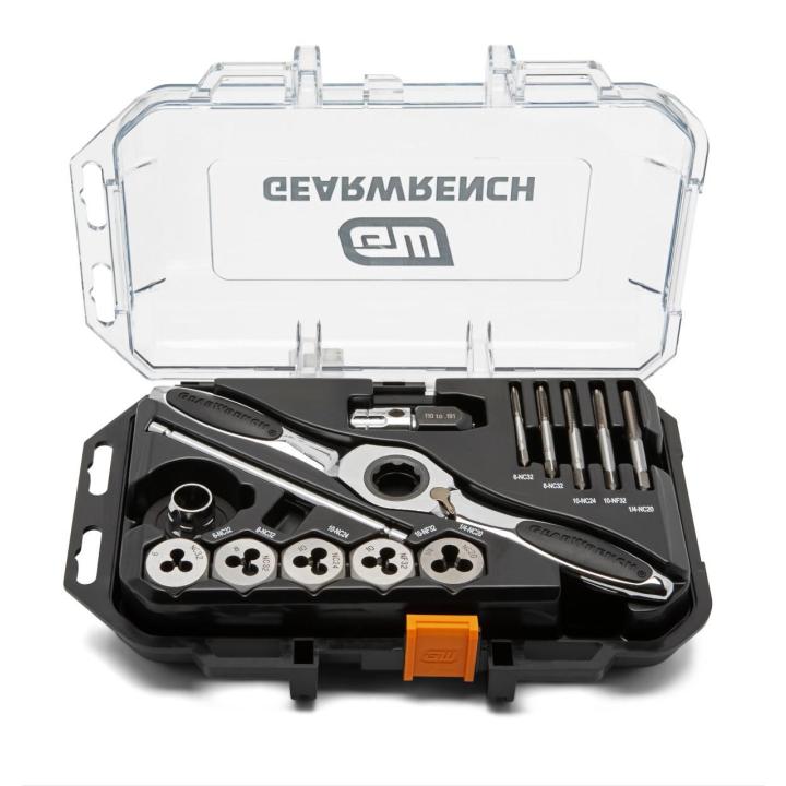 15 Piece SAE Ratcheting Tap & Die Set