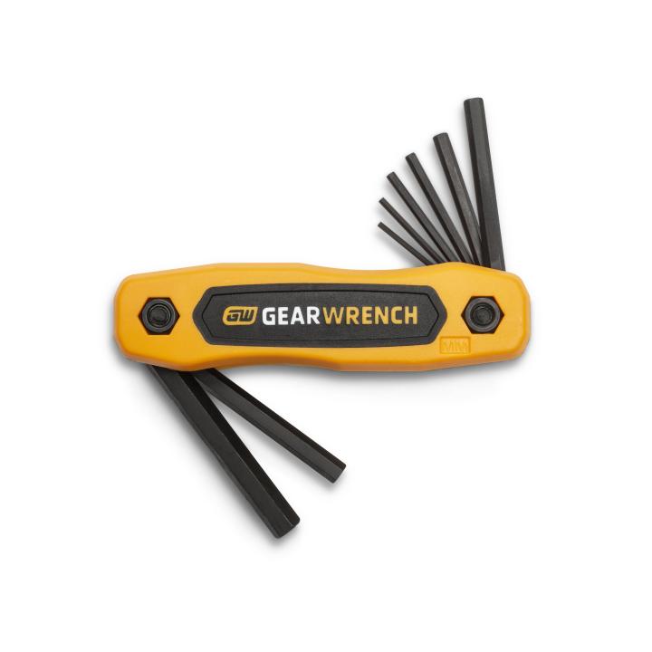 8 Piece Metric Folding Hex Key Set