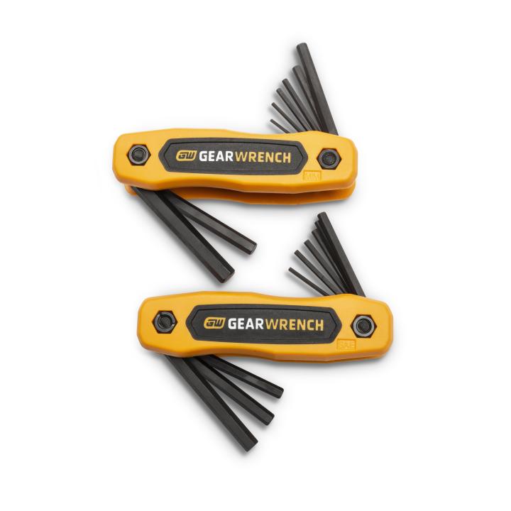 17 Piece SAE/Metric Folding Hex Key Set