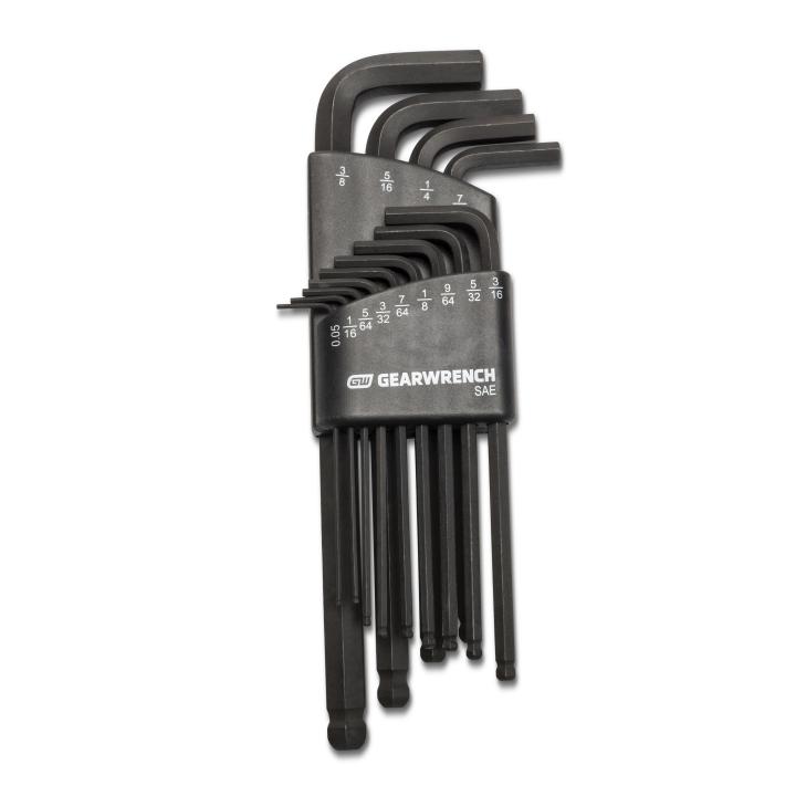 13 Piece Long Ball End SAE Hex Key Set