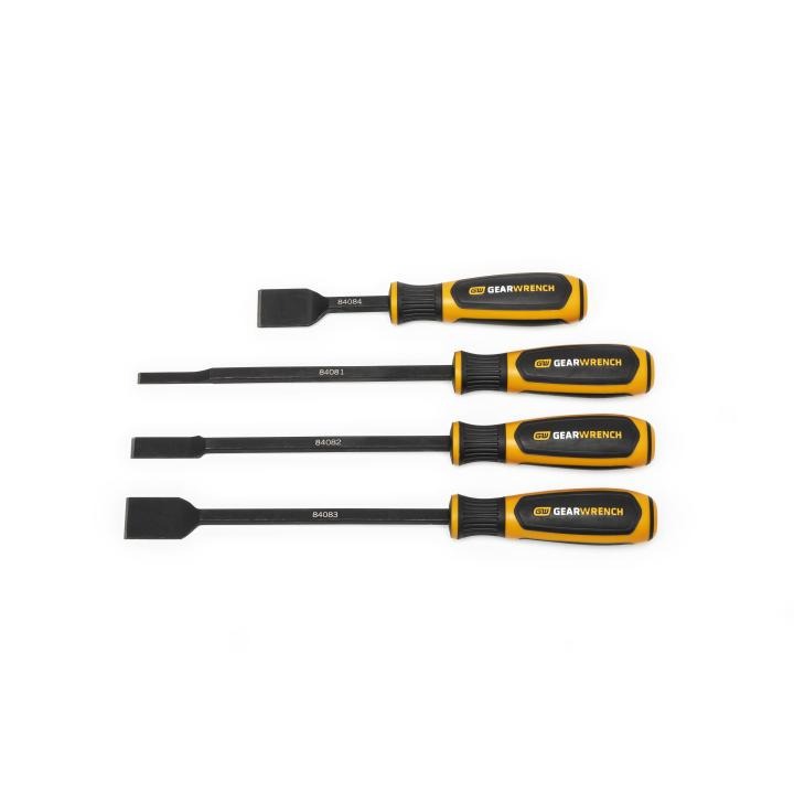 4 Piece Dual Material Wide Scraper Set