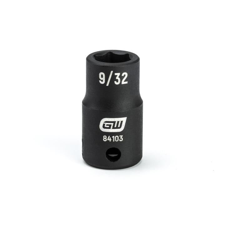1/4" Drive 6 Point Standard Impact SAE Socket 9/32"