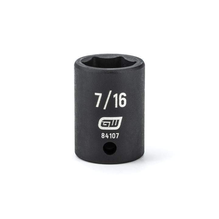 1/4" Drive 6 Point Standard Impact SAE Socket 7/16"