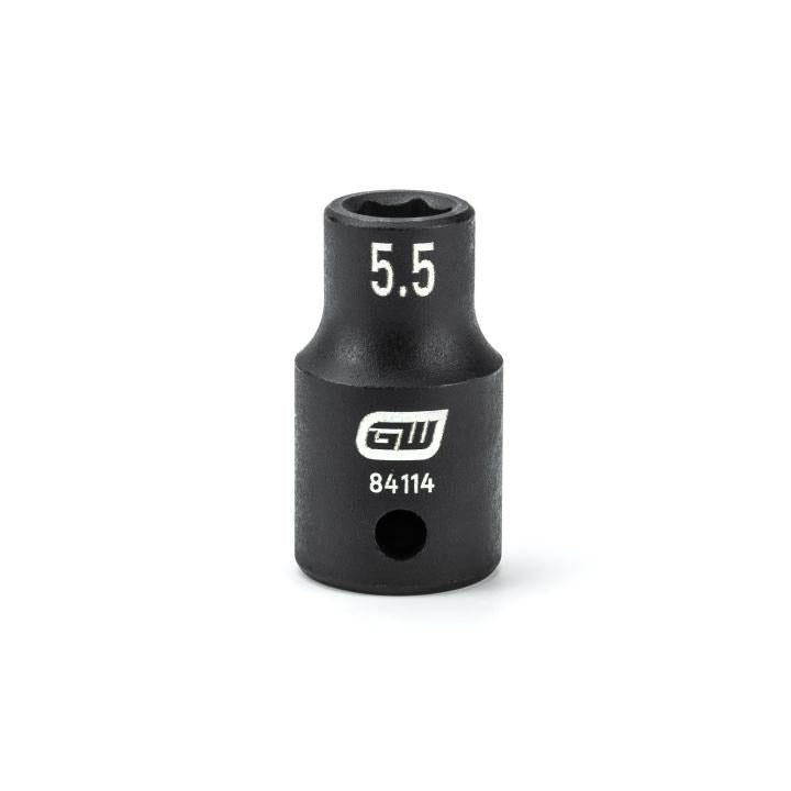 1/4" Drive 6 Point Standard Impact Metric Socket 5.5mm