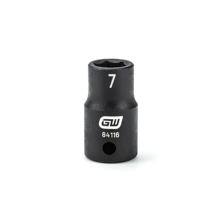 1/4" Drive 6 Point Standard Impact Metric Socket 7mm