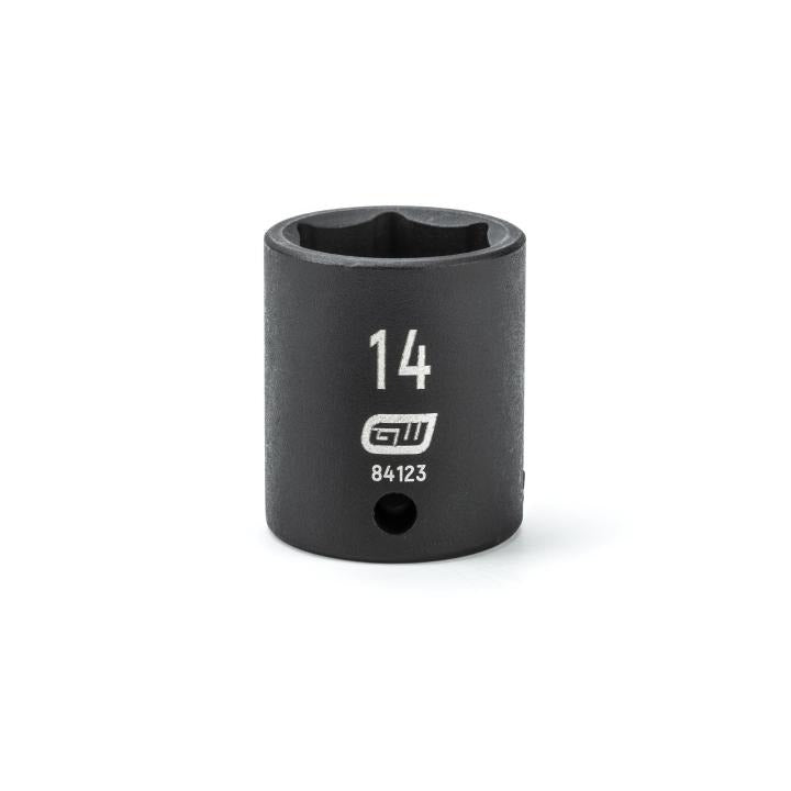 1/4" Drive 6 Point Standard Impact Metric Socket 14mm