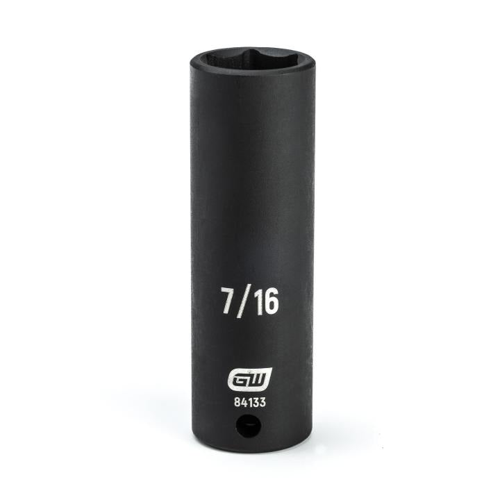 1/4" Drive 6 Point Deep Impact SAE Socket 7/16"