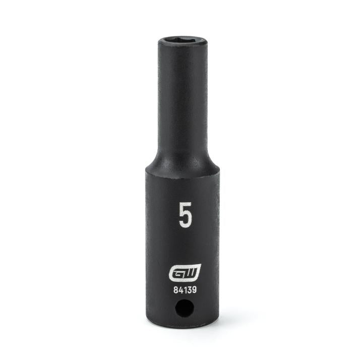1/4" Drive 6 Point Deep Impact Metric Socket 5mm