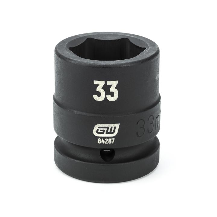 1" Drive 6 Point Standard Impact Metric Socket 19mm