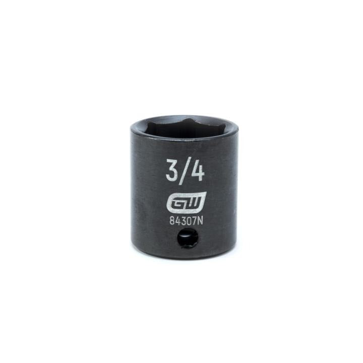 3/8" Drive 6 Point Standard Impact SAE Socket 3/4"