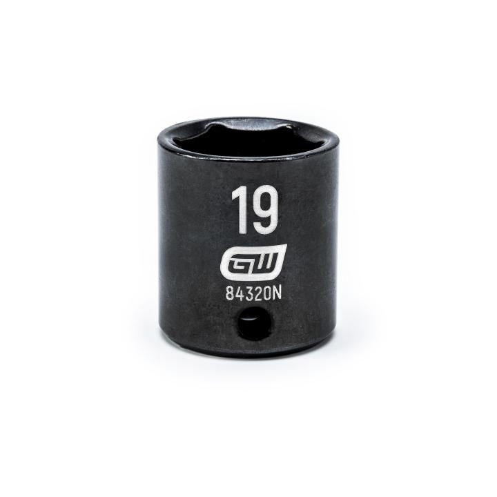 3/8" Drive 6 Point Standard Impact Metric Socket 19mm