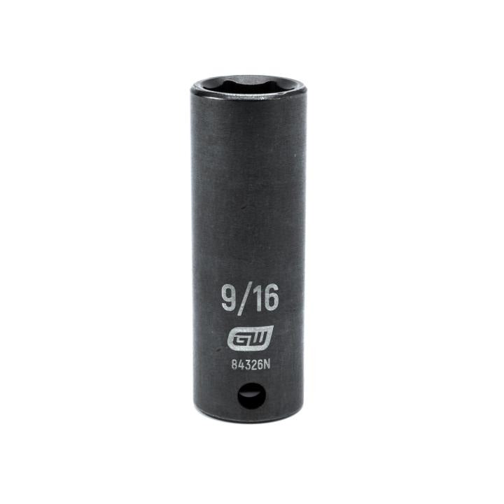 3/8" Drive 6 Point Deep Impact SAE Socket 9/16"