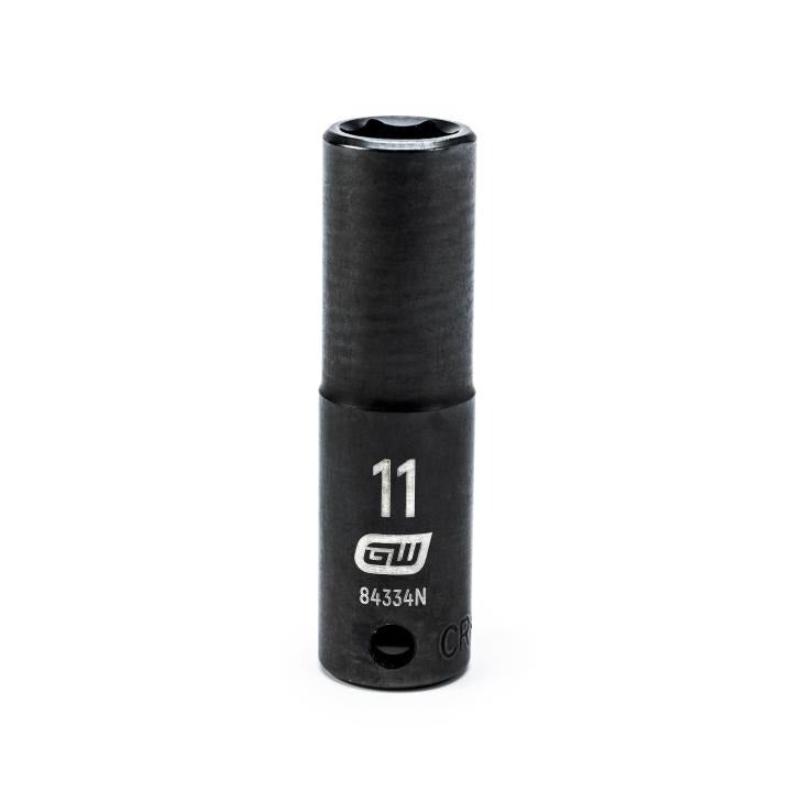 3/8" Drive 6 Point Deep Impact Metric Socket 11mm