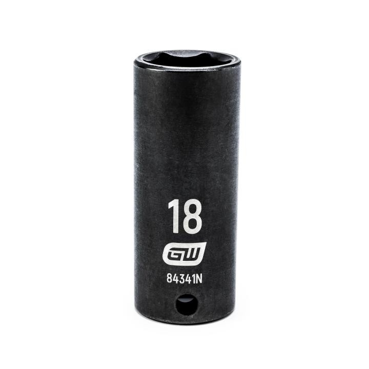 3/8" Drive 6 Point Deep Impact Metric Socket 18mm