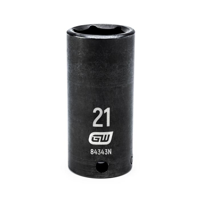 3/8" Drive 6 Point Deep Impact Metric Socket 21mm