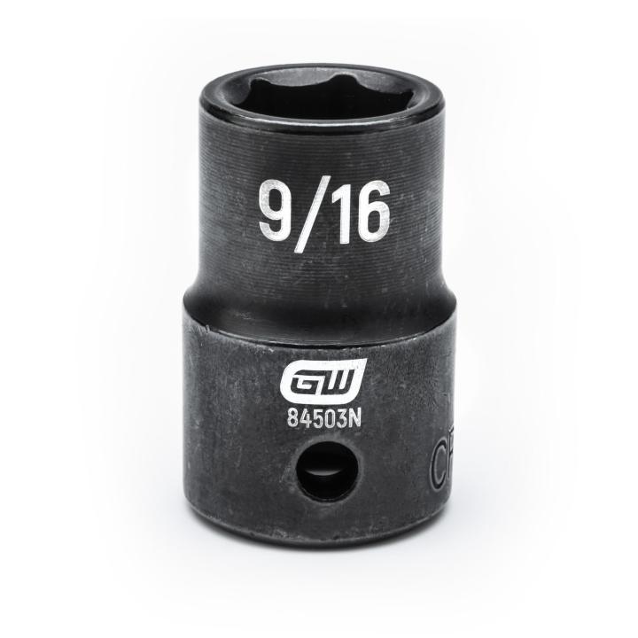 1/2" Drive 6 Point Standard Impact SAE Socket 9/16"